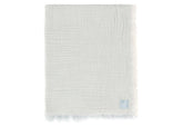 Jollein Muslinfilt Fringe 75x100 cm Stripe Sea Green GOTS