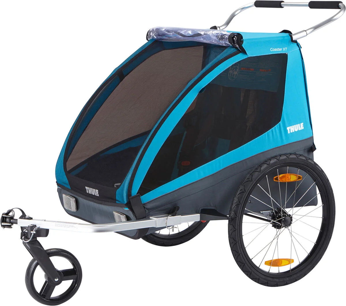 Thule Coaster XT Cykelvagn Med Promenadkit Blå