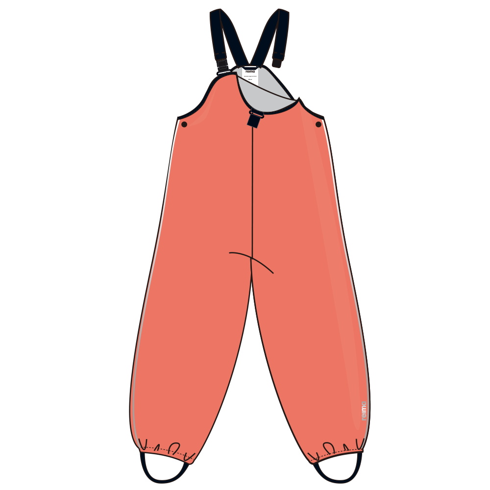 Reima Regnbyxor Misty Red