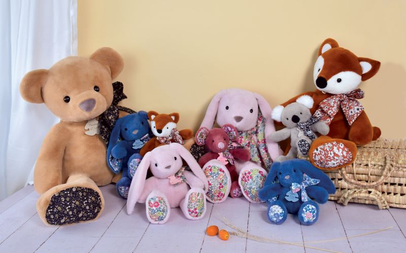 Doudou Et Compagnie Gosedjur Kanin Blue 25 cm