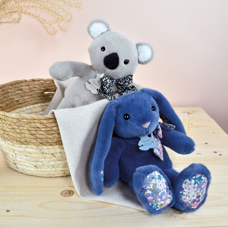Doudou Et Compagnie Gosedjur Kanin Blue 25 cm
