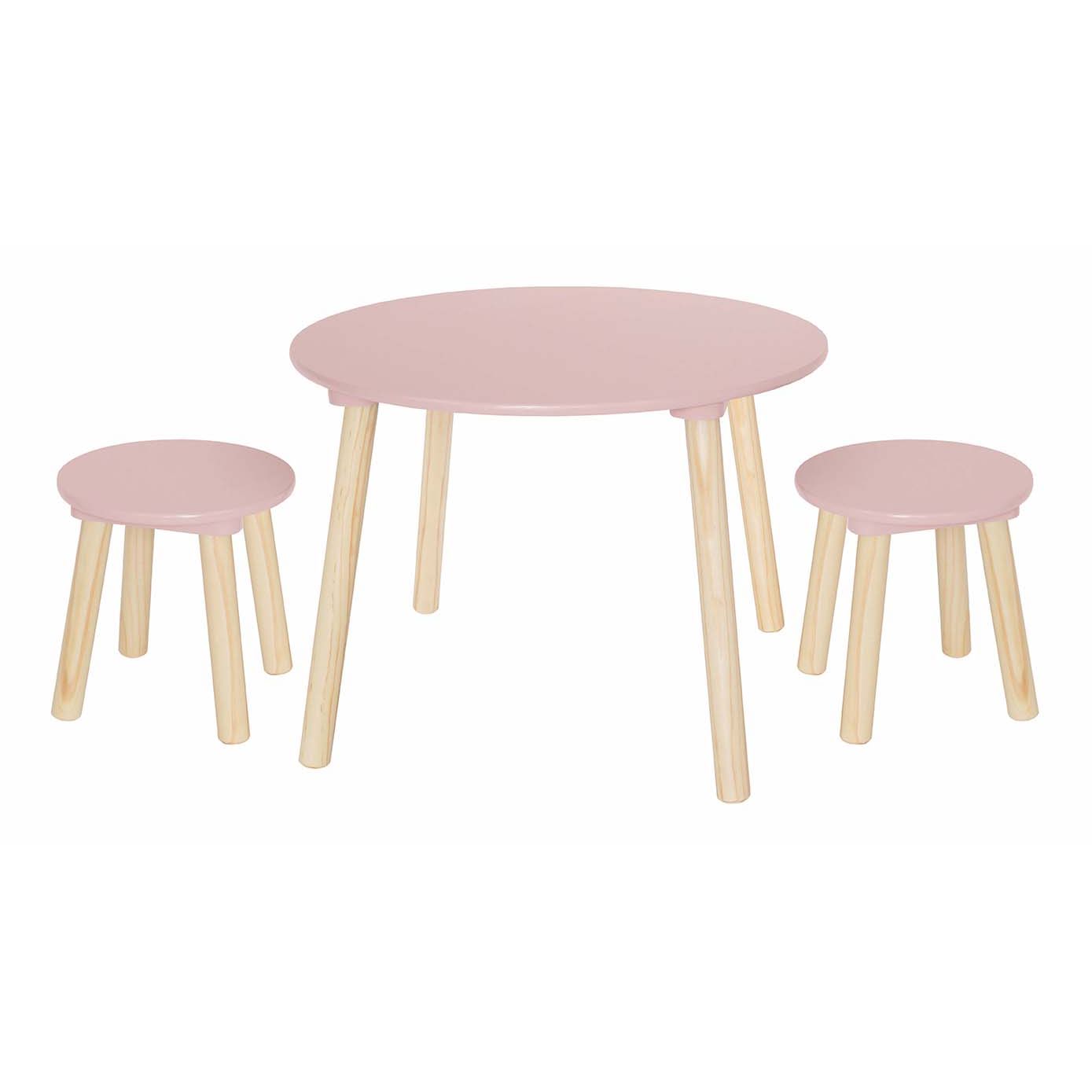 Jabadabado Bord & Två Pallar Rosa