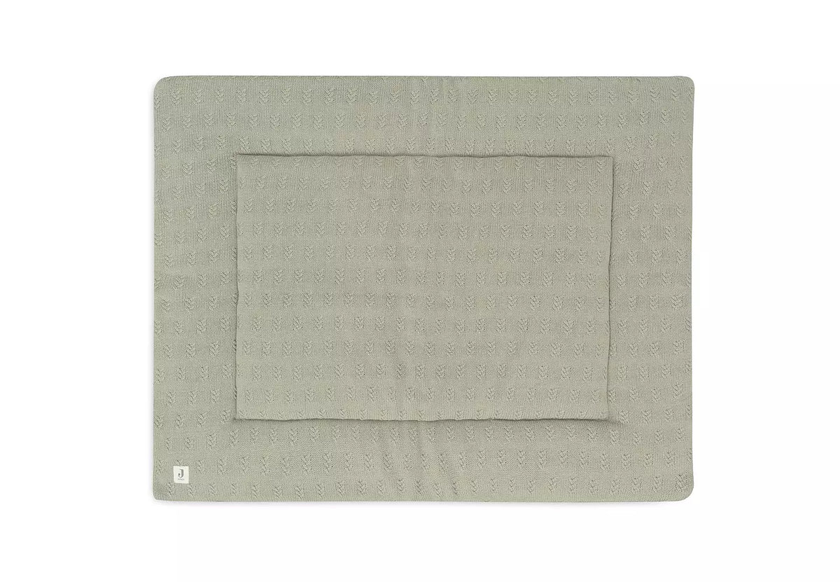 Jollein Lekmatta Grain Knit Olive Green 75x95 cm