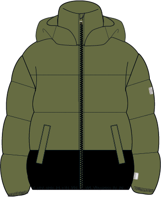 Reima Vinterjacka Teisko Khaki green