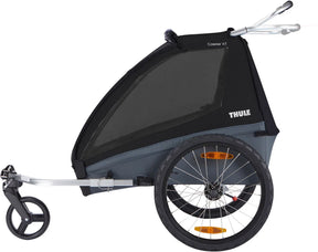 Thule Coaster XT Cykelvagn Med Promenadkit Svart