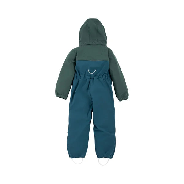 Viking Play Softshell Playsuit Overall Dark Green Mörkgrön