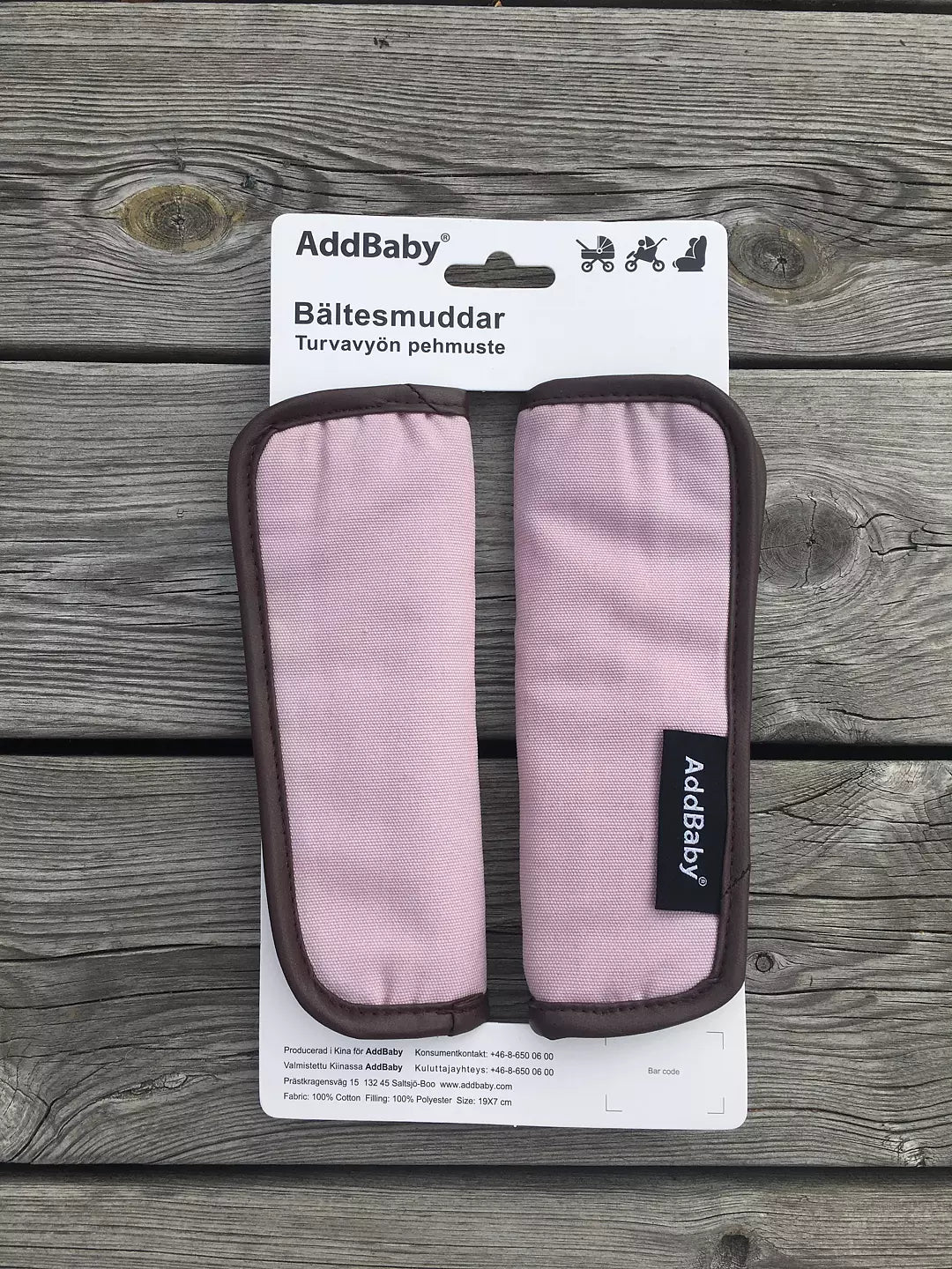 Addbaby Bältesmuddar Pink  Melange