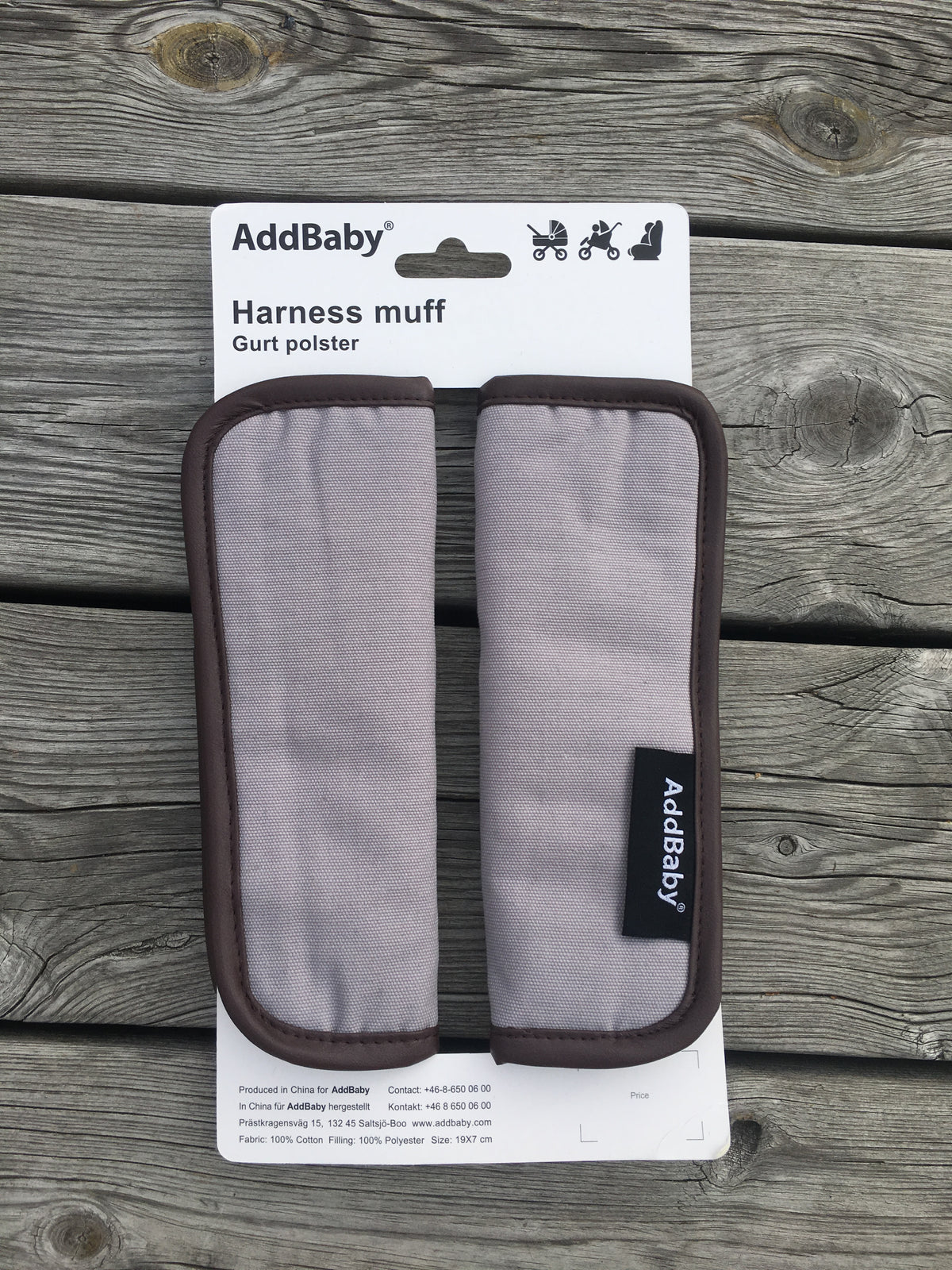 Addbaby Bältesmuddar Grey  Melange