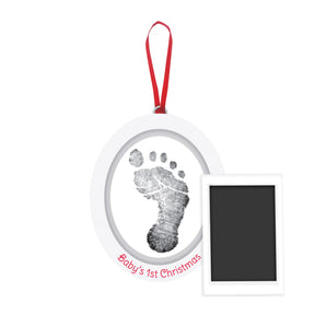 Pearhead Babyprints Fotoornament Wooden Oval White