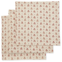 Konges Slöjd Muslinfilt 3-pack Vintage Floral Red