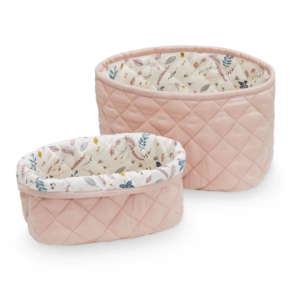 Cam Cam Copenhagen Quiltad Förvaringskorg 2-Pack  OCS Blossom Pink