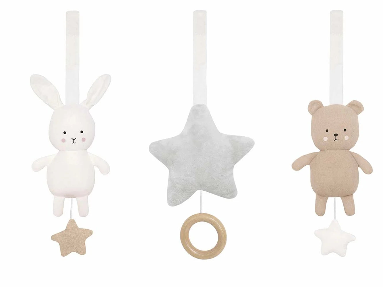 Jabadabado Babygym Leksaker Teddy & Bunny