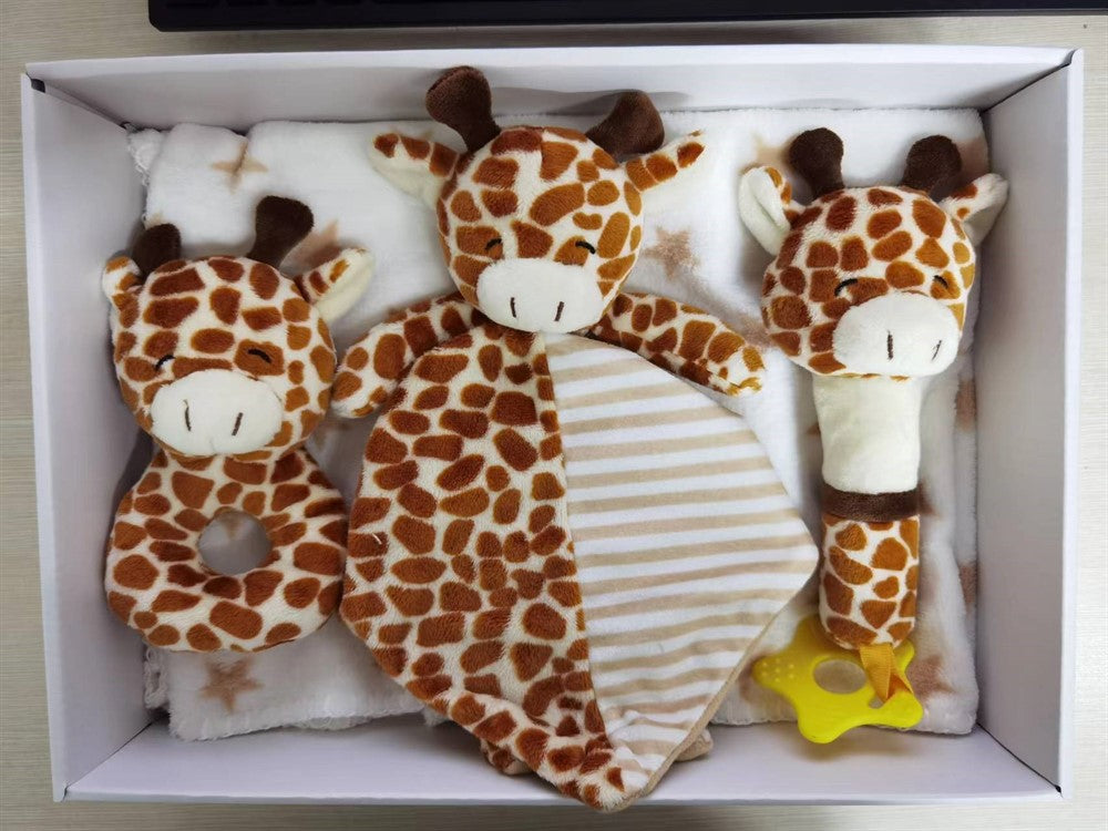 Carlo Baby Fleecefilt Giraff Set