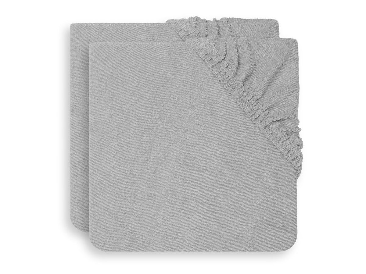 Jollein Skötbäddsöverdrag 50x70cm Soft Grey 2-pack