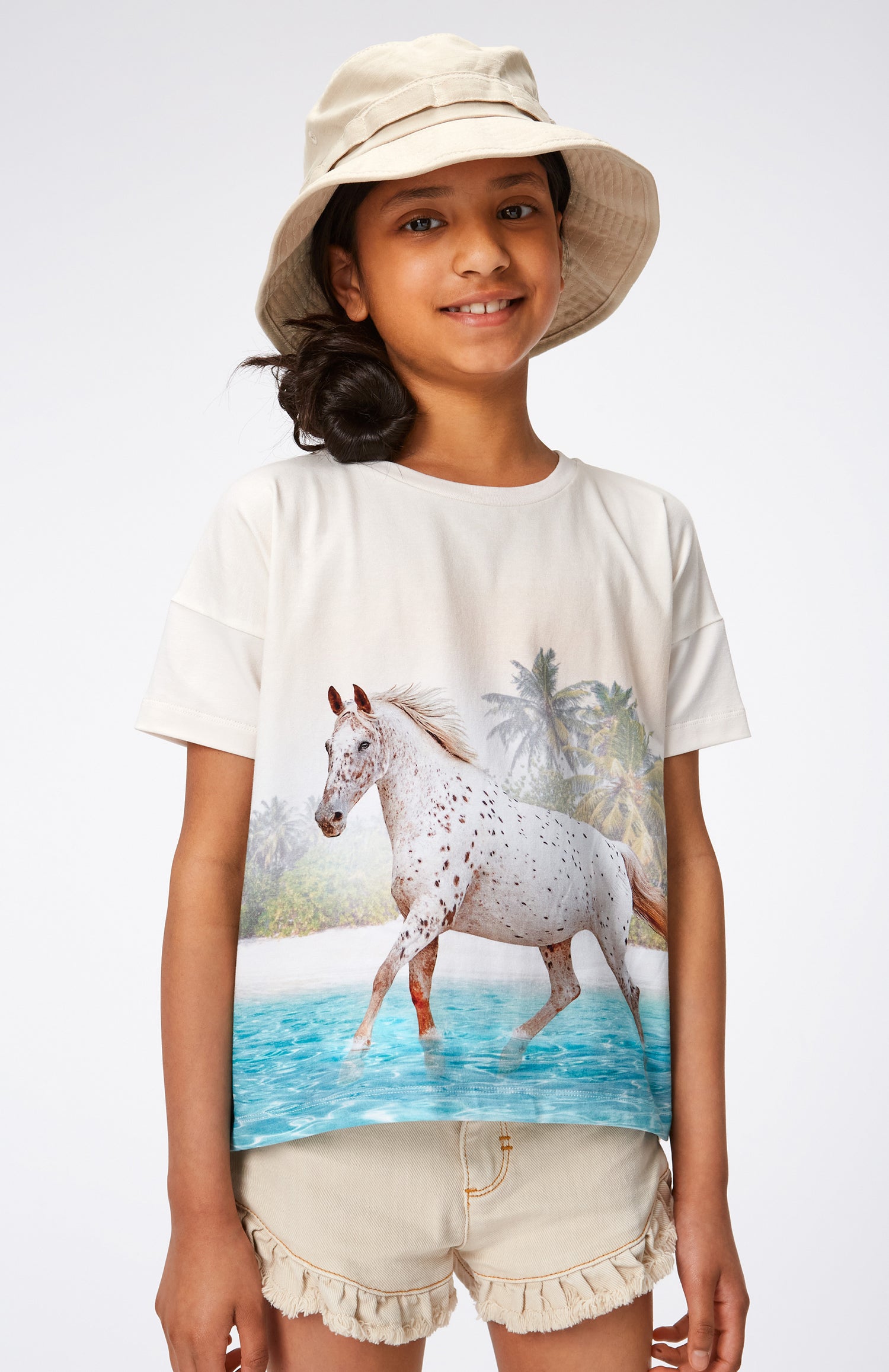 Molo T-shirt Raeesa Horse on Beach