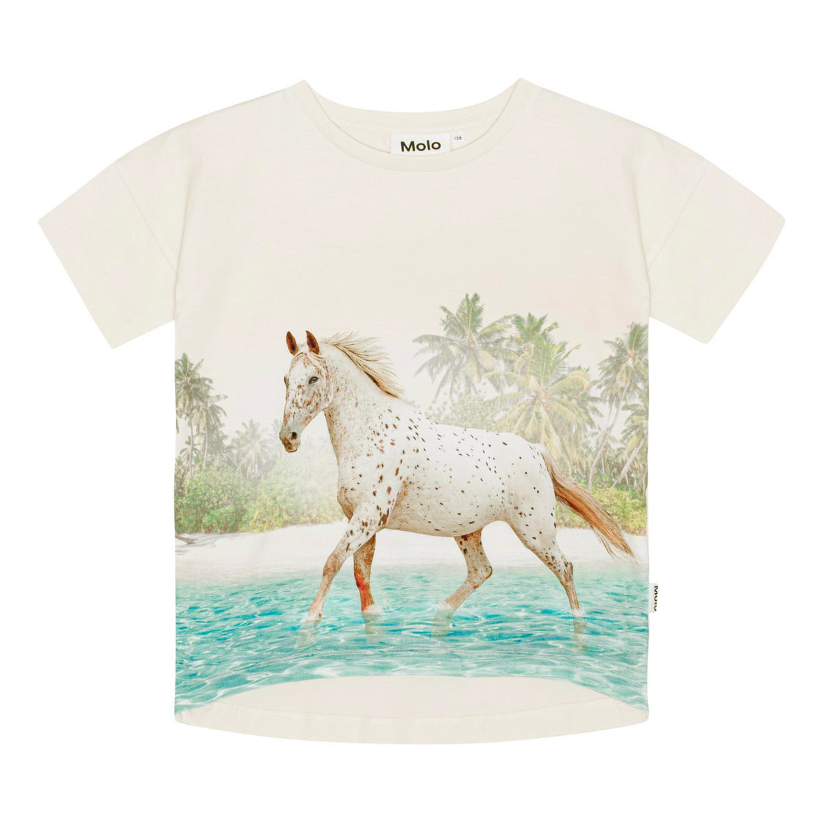 Molo T-shirt Raeesa Horse on Beach