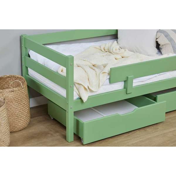 Hoppekids ECO Comfort Comfort Junior Bed 70x160 cm Pale Green