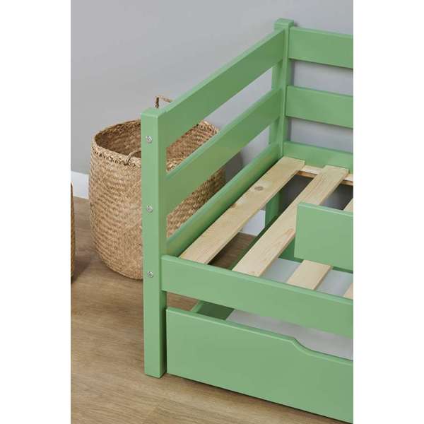 Hoppekids ECO Comfort Comfort Junior Bed 70x160 cm Pale Green