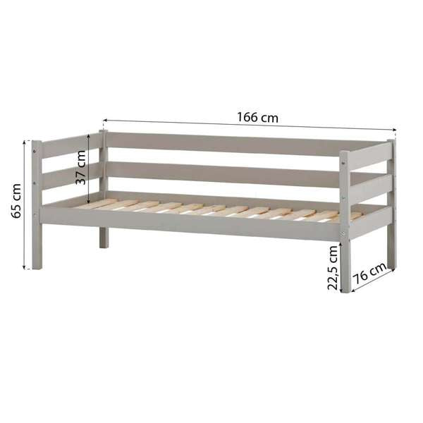 Hoppekids ECO Comfort Junior Bed 70x160 cm Dove Grey