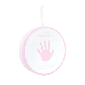 Pearhead Babyavtryck Hand/Fotavtryck i Plåtburk Rosa