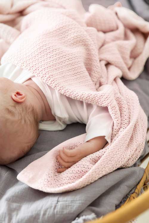 Vinter & Bloom Gallerfilt Soft Grid EKO Baby Pink