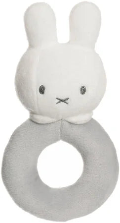 Teddykompaniet Skallra Miffy Kanin Grå