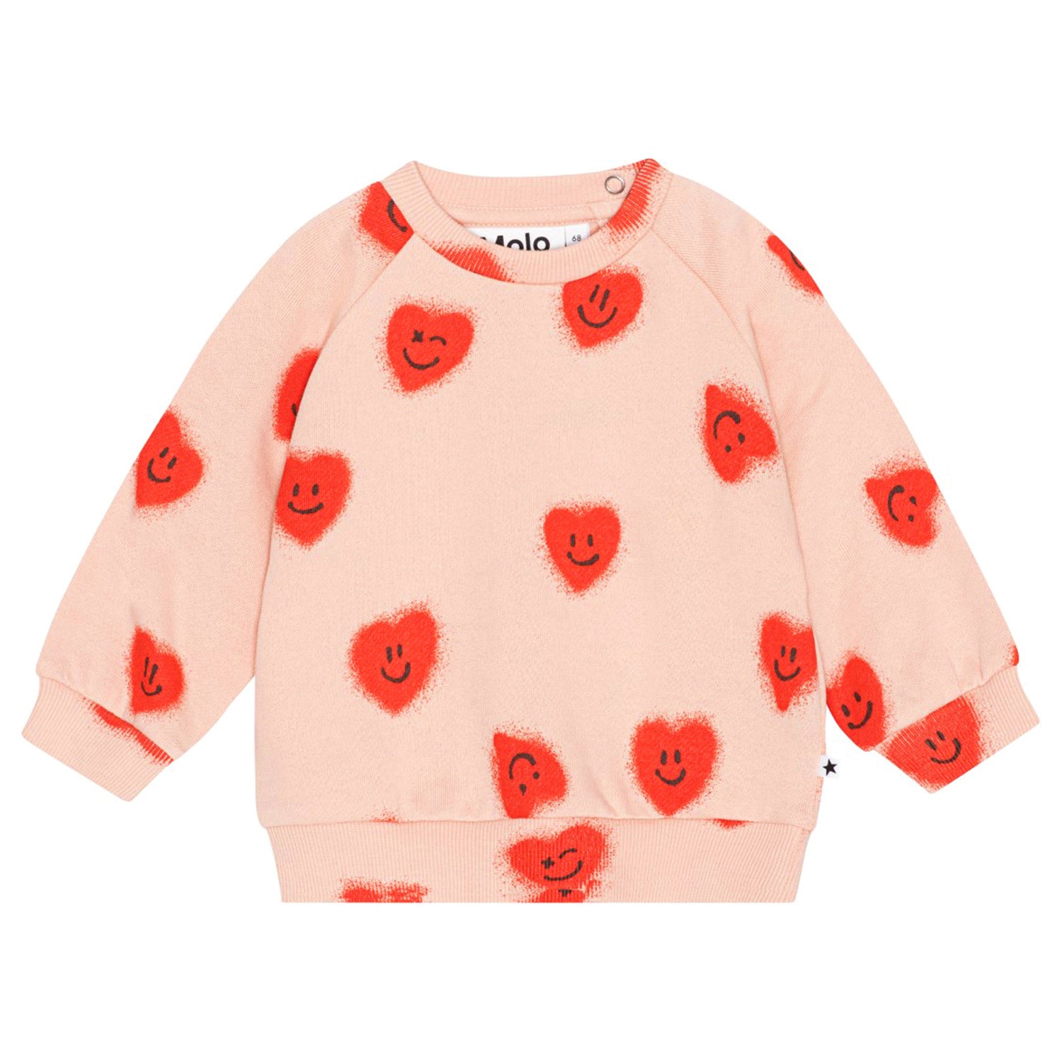 Molo Sweatshirt Disc Red Hearts