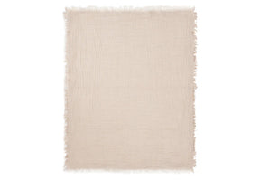 Jollein Muslinfilt 75x100cm Fringe Stripe Biscuit GOTS