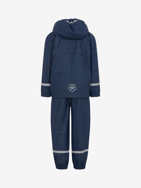 Color Kids Regnställ Fleecefodrad  PU Dress Blues