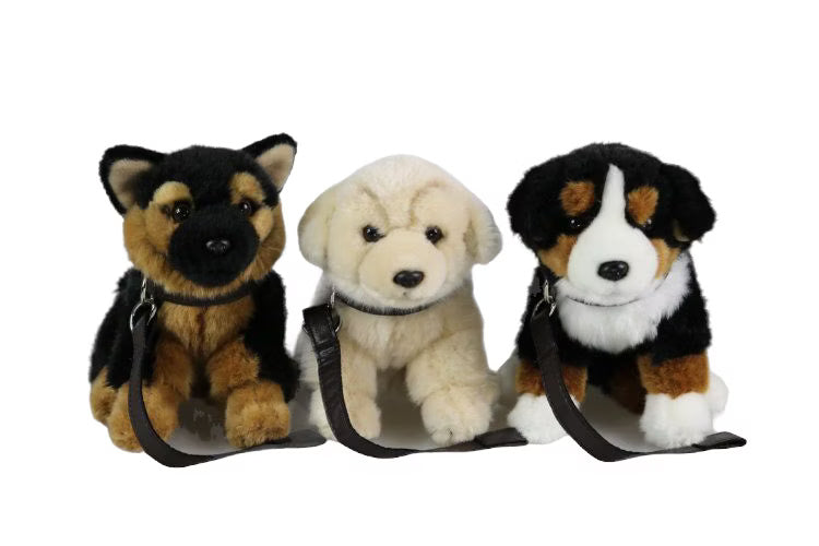 Uni Toys Hund Med Koppel 3 Sorter