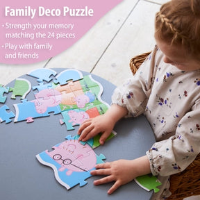 Peppa Pig Deco Pussel Familj