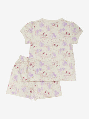 CeLaVi Pyjamasset SS w. AOP Lupine