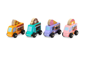 Viga Food Truck Set 4 Bilar