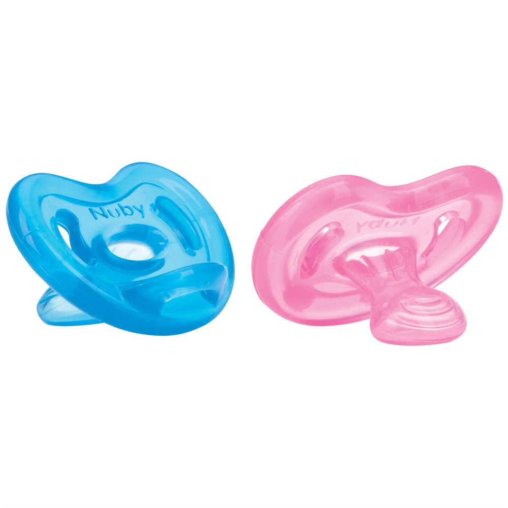 Nuby Soother Napp Silikon Classic Orthodontic 2-pack 0-6m