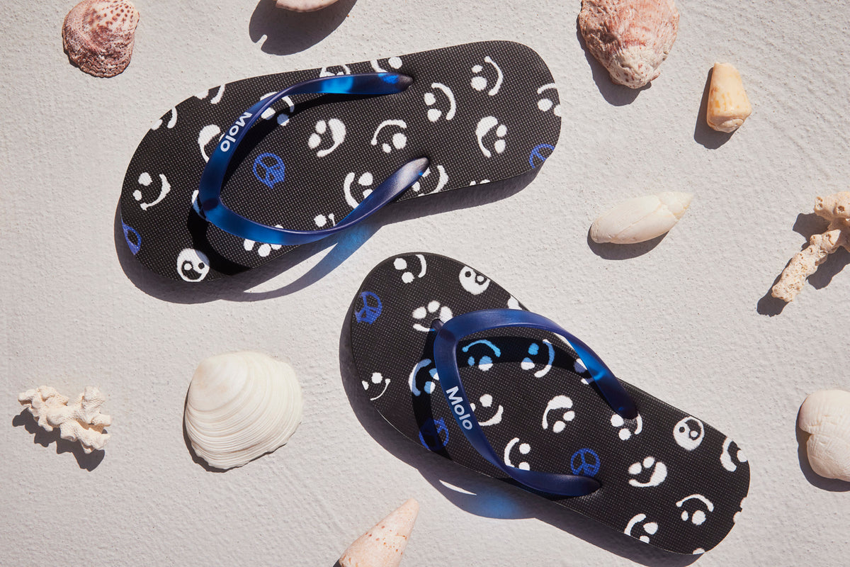 Molo Flip Flops Zeppo Blue Signs