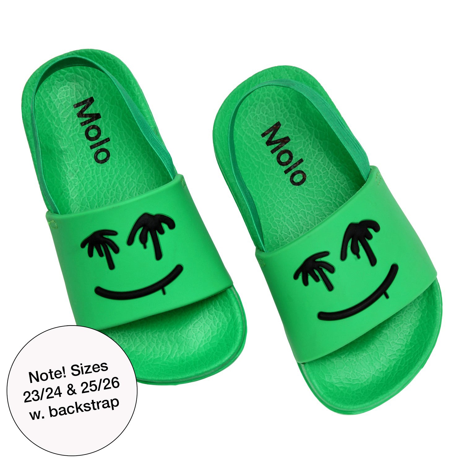 Molo Flip Flips Zhappy Bright Green