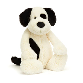 Jellycat Gosedjur Bashful Black & Cream Puppy Really Big 67 cm