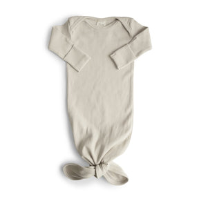 Mushie Ribbad Baby Grown Sovpåse Ivory