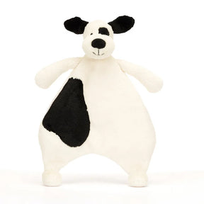 Jellycat Snuttefilt Bashful Black & Cream Puppy Comforter