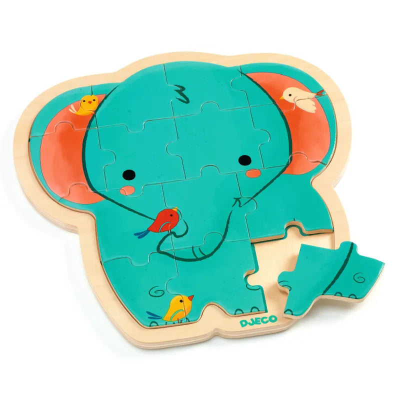 Djeco Pussel Puzzlo Elephant 14 pcs