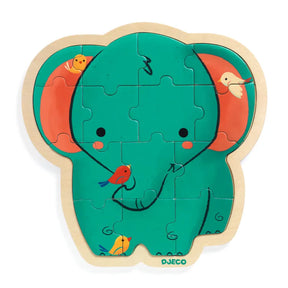 Djeco Pussel Puzzlo Elephant 14 pcs