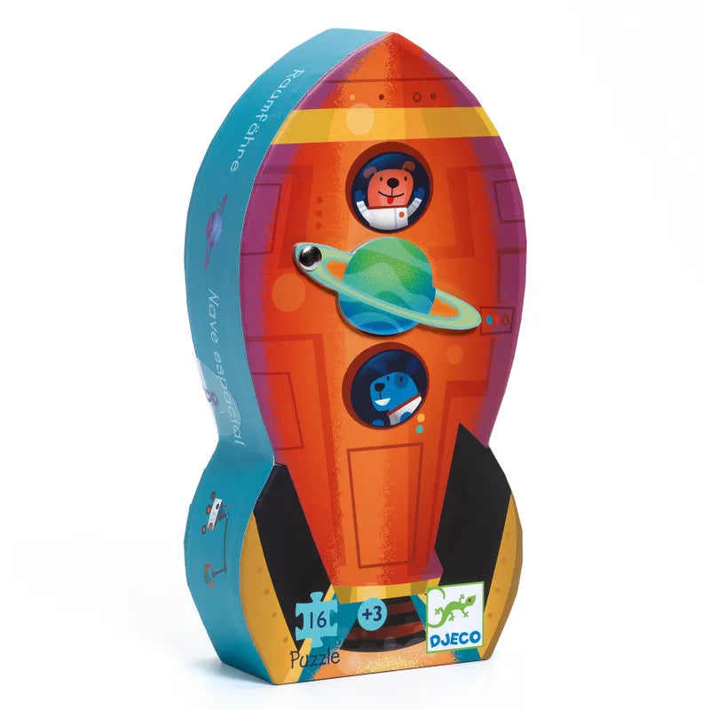 Djeco Siluettpussel Spaceship 16 pcs