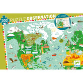 Djeco Observationspussel Around The World 200 pcs Booklet - FSC MIX