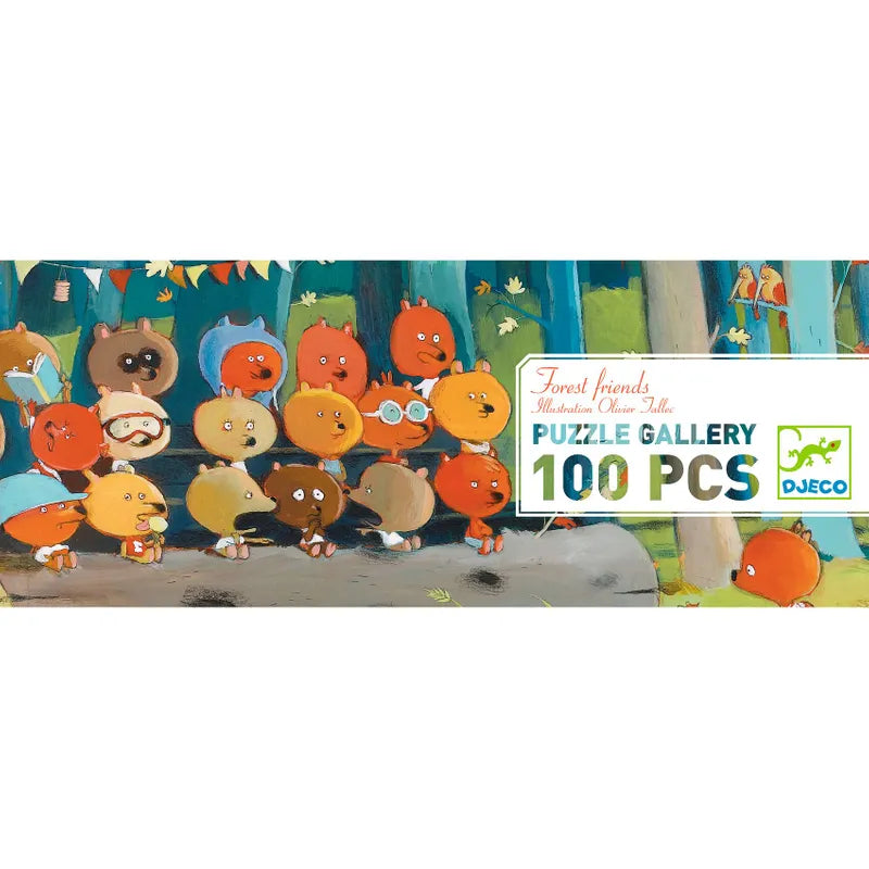 Djeco Galleripussel Forest Friends, 100 pcs - FSC MIX 5+