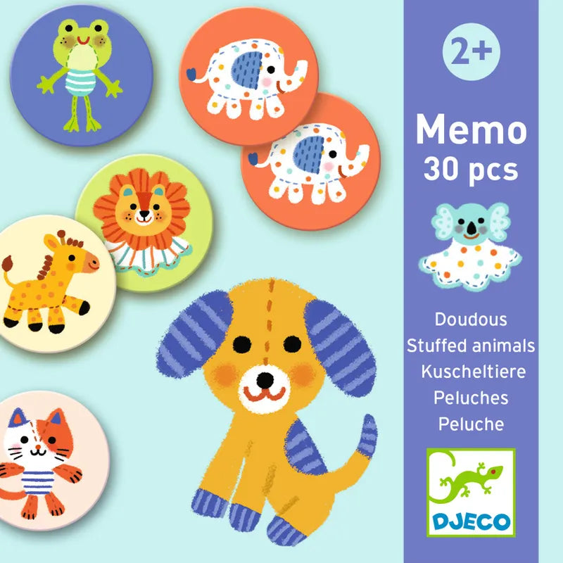 Djeco Memo Stuffed Animals  FSC MIX