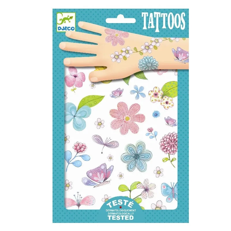 Djeco Tatueringar Vackra Blommor