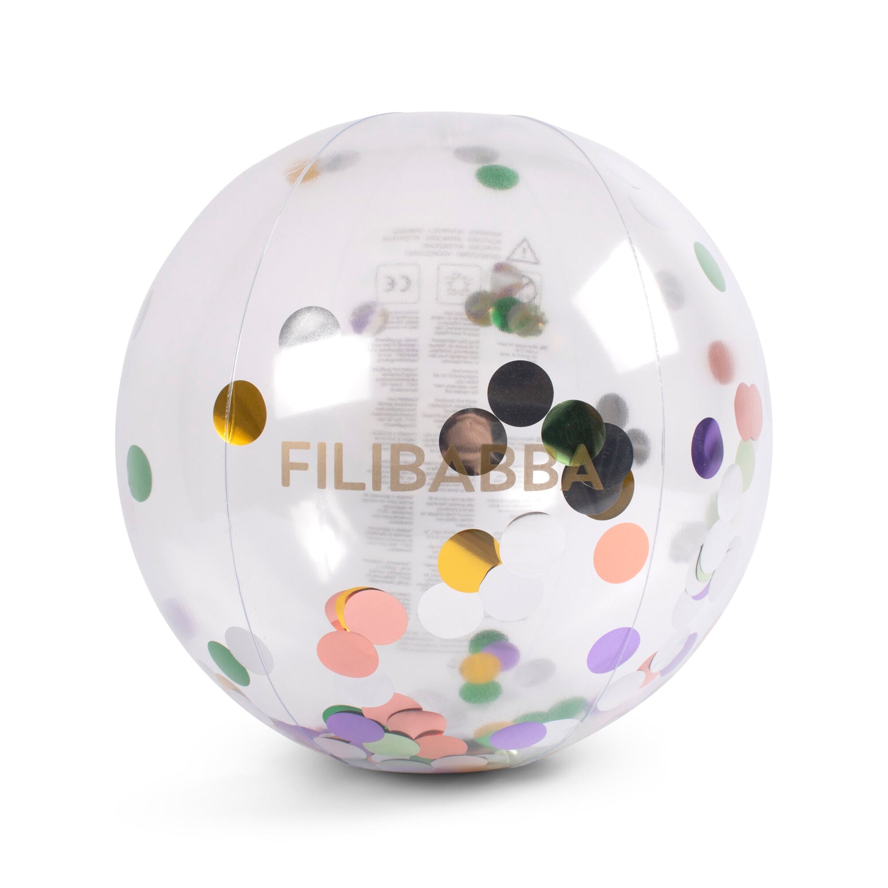 Filibabba Badboll Alfie Rainbow Confetti