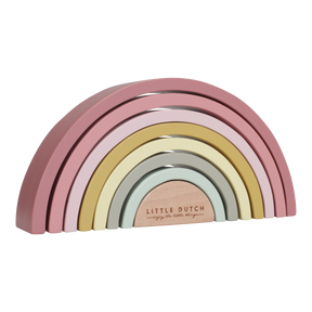 Little Dutch Stapelleksak Rainbow Pink