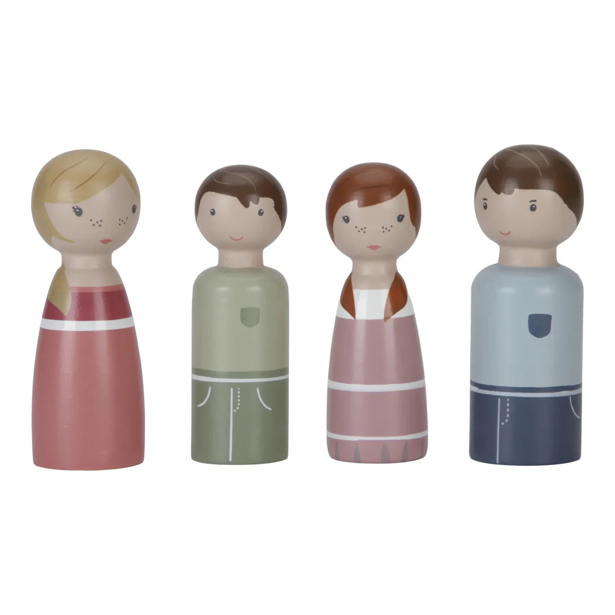 Little Dutch Dockhustillbehör Figurset Familjen Rosa