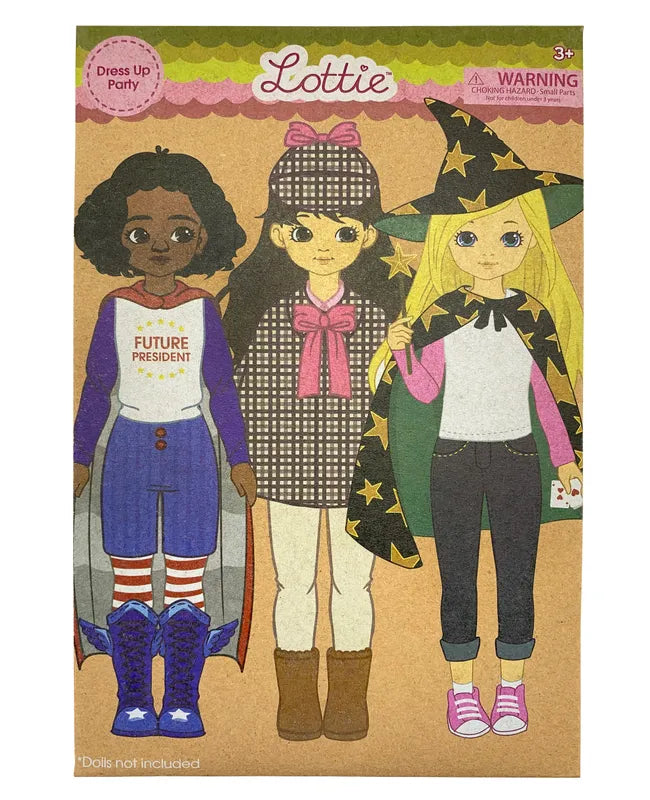 Lottie Multipack Dockkläder Dress Up Party 3 Outfits